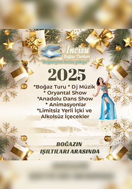 İncisu Yatı Boğaz Turu Yılbaşı Programı 2025