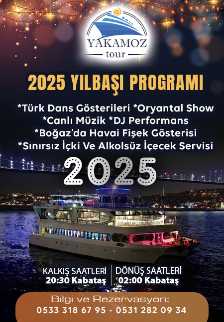 Yakamoz Boğaz Turu ile 2025 Yılbaşı